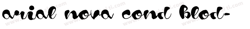arial nova cond blod字体转换